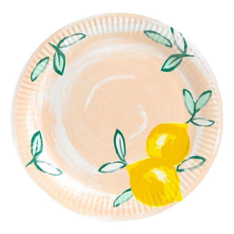 Talking Tables Citrus Choice Eco 9-Inch Plate (Pack of 12), , medium