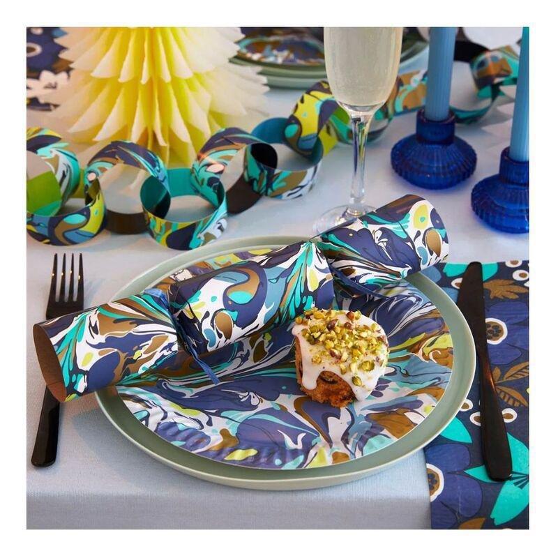 Talking Tables Marble 23 cm Round Paper Plates (Pack of 12), , large image number 1