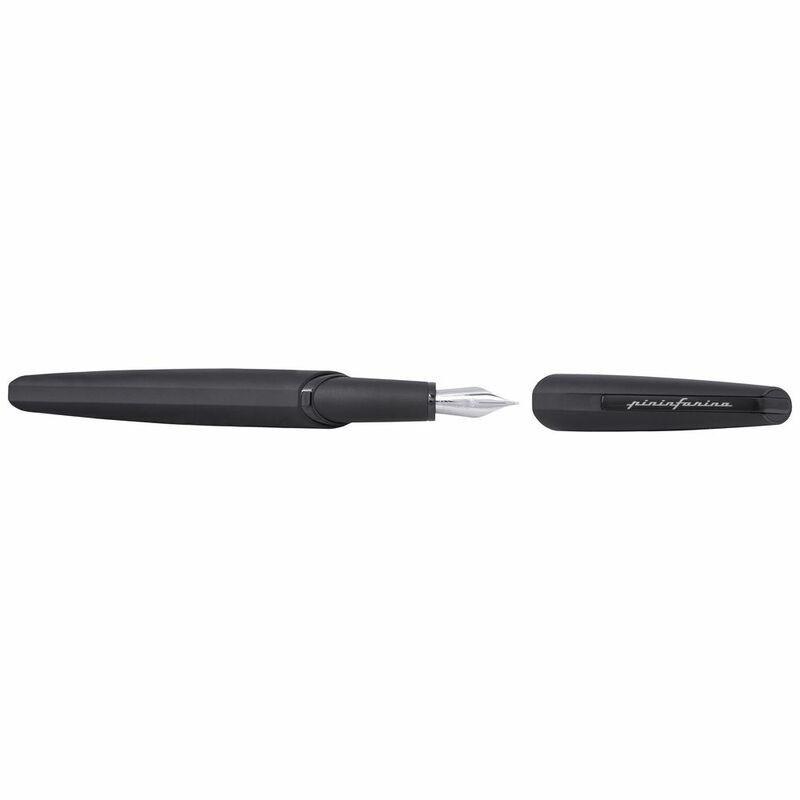Pininfarina Segno PF Two Fountain Pen Black/Nib Medium - Schmidt K6 Converter Black Ink, , large image number 1