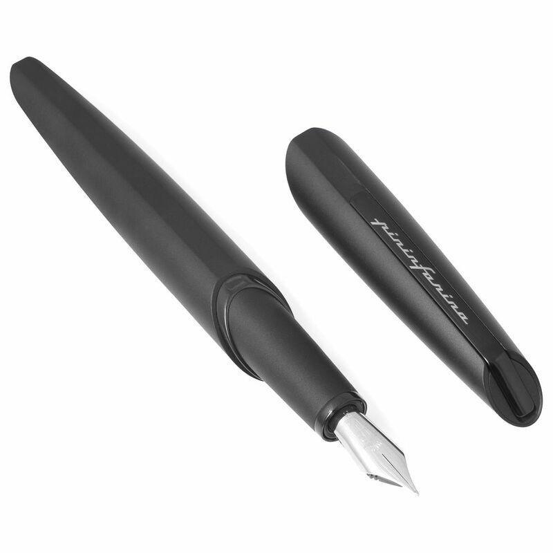 Pininfarina Segno PF Two Fountain Pen Black/Nib Medium - Schmidt K6 Converter Black Ink, , large image number 3
