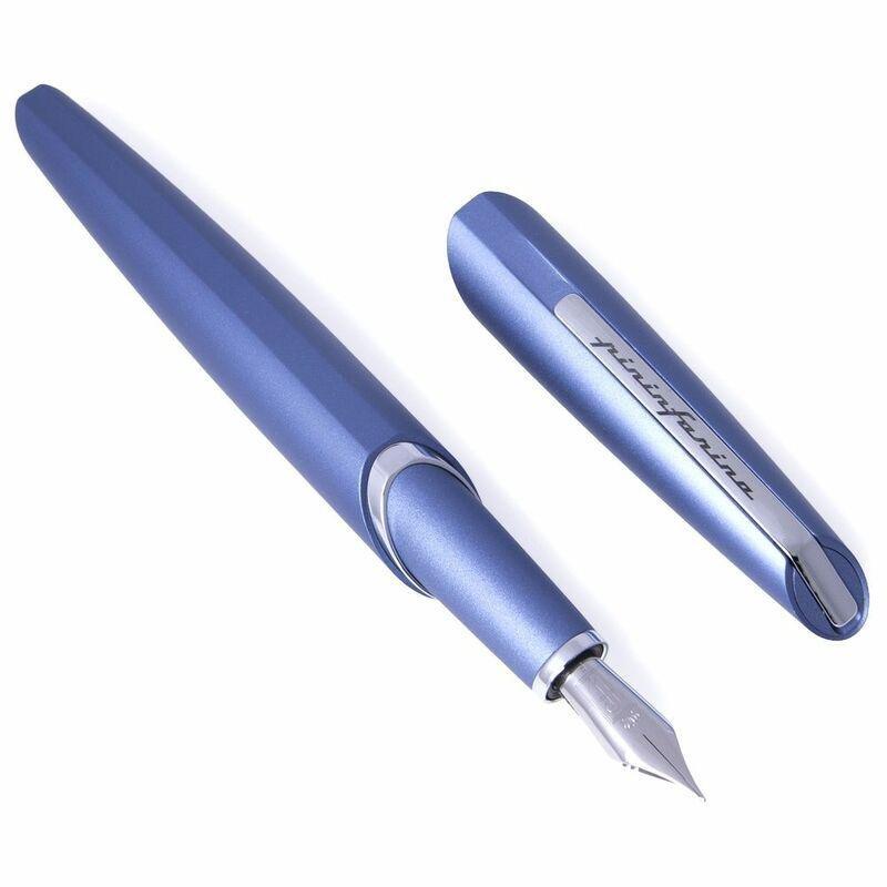 Pininfarina Segno Two Fountain Pain Light Blue/Nib M - Schmidt K6 Converter Black Ink, , large image number 2