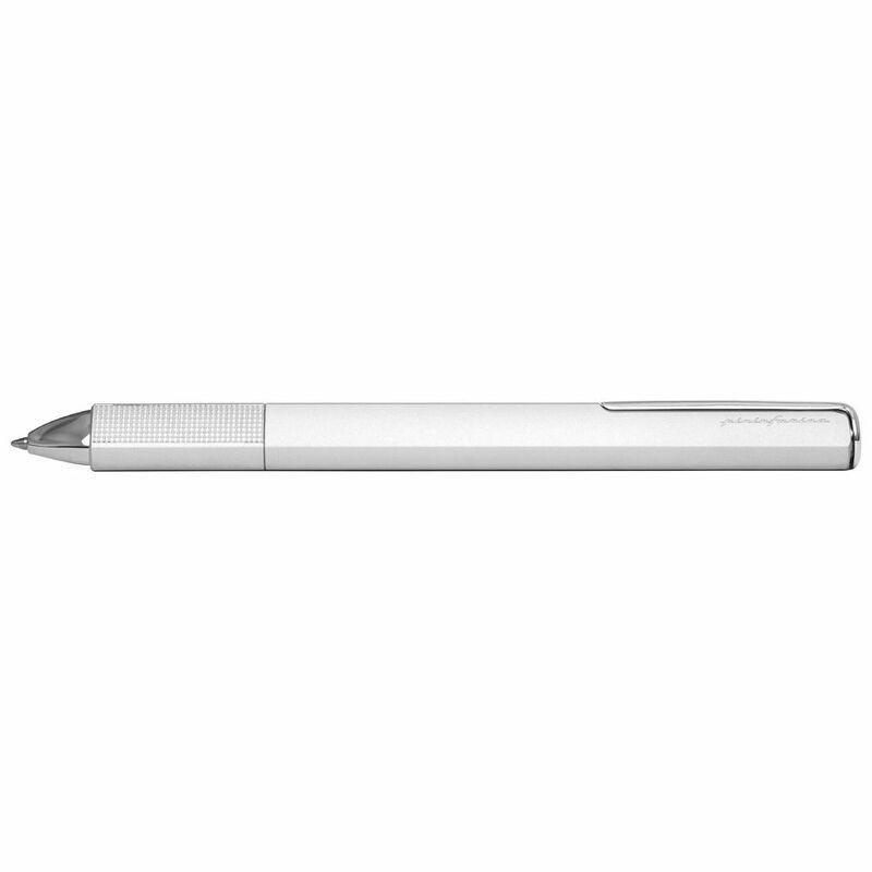 Pininfarina Segno PF One Ballpoint Silver Ballpoint Pen - Parker Style G2 Ballpoint Refill Black Ink, , medium