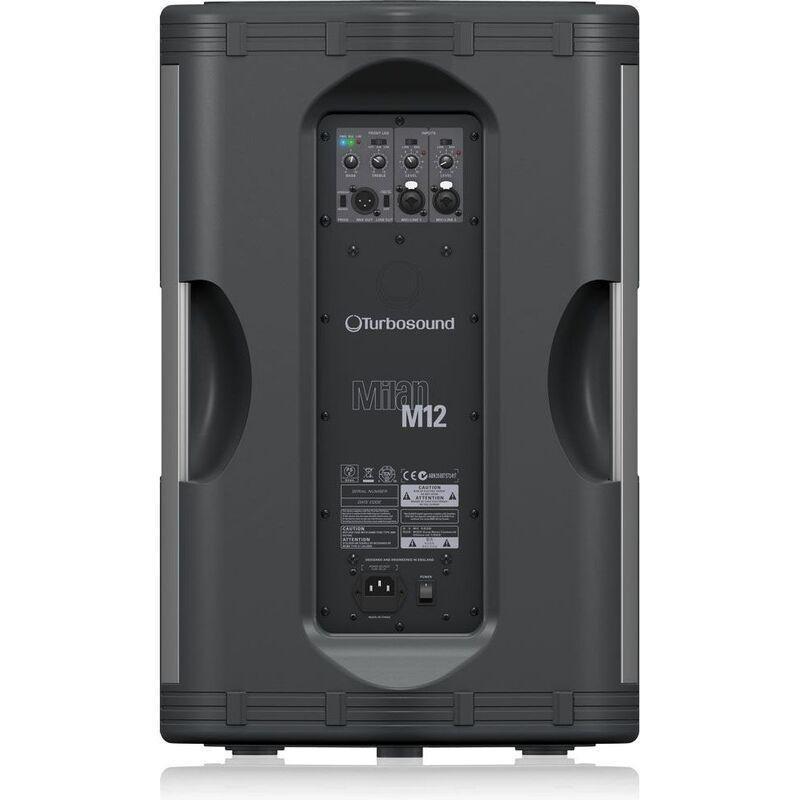 Turbosound M12 - 1100 Watt 2 Way 12" Full Range Powered Loudspeaker with Klark Teknik DSP Technology for Portable PA and Installation Applications, , large image number 1