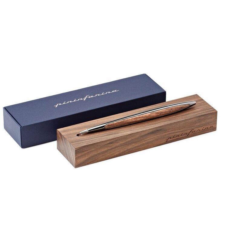 Pininfarina Segno Cambiano Polished Black Walnut Wood Inkless Pen - Ethergraf Metal Alloy, , large image number 3
