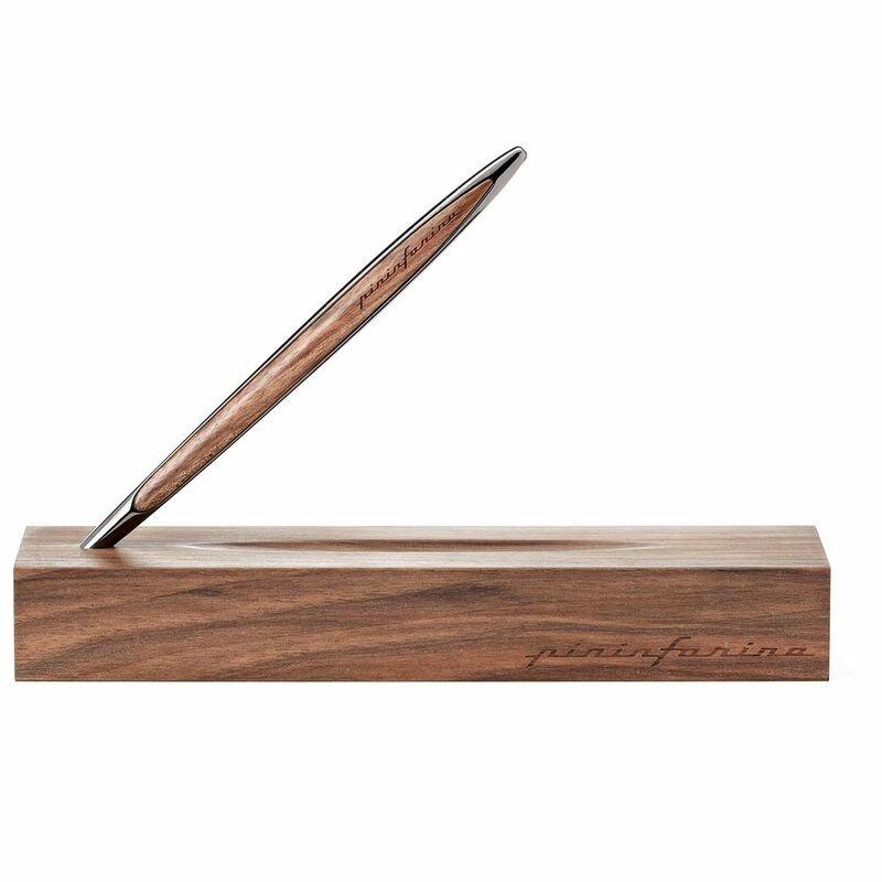 Pininfarina Segno Cambiano Polished Black Walnut Wood Inkless Pen - Ethergraf Metal Alloy, , large image number 5