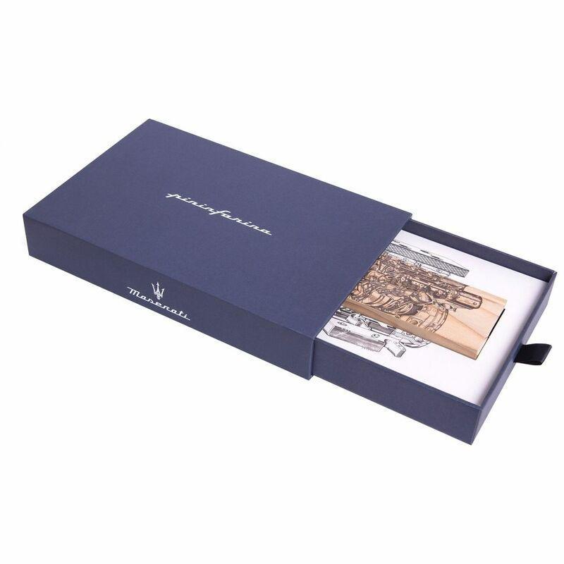 Pininfarina Segno Maserati Edition Cambiano Maserati Engine Aluminum Cedar Wood Inkless Pen - Ethergraf Metal, , large image number 1