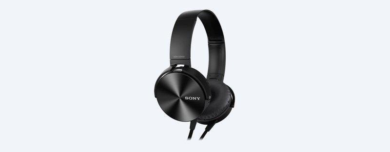 Sony MDR-XB450 Extra Bass Wired On-Ear Headphone Black, , large image number 2
