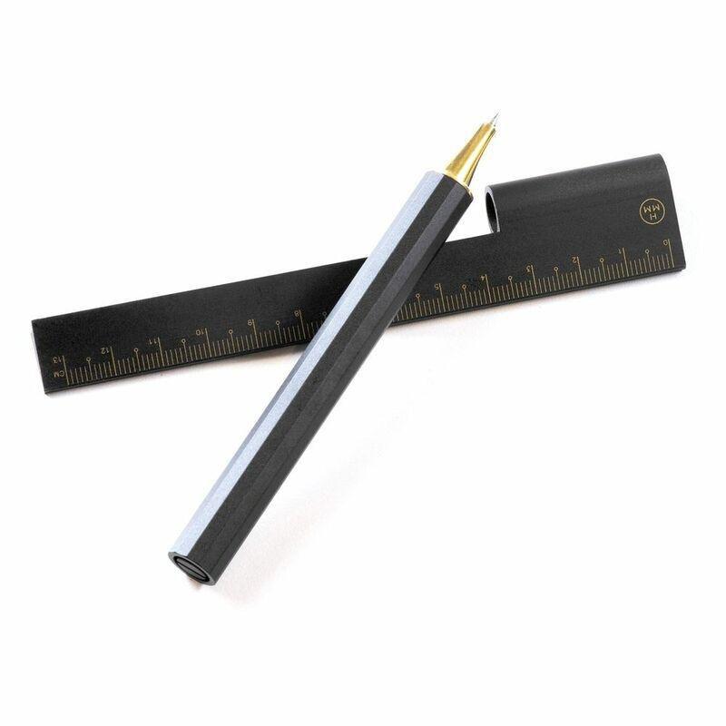 HMM Rule/One Gold Multifunctional Pen & Ruler, , large image number 0