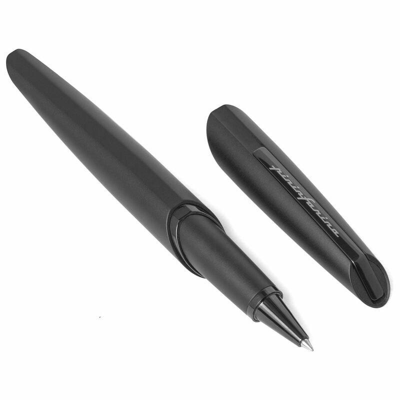 Pininfarina Segno PF Two Roller Black Roller Ball Pen - Schmidt SRC5888 Black Ink, , medium