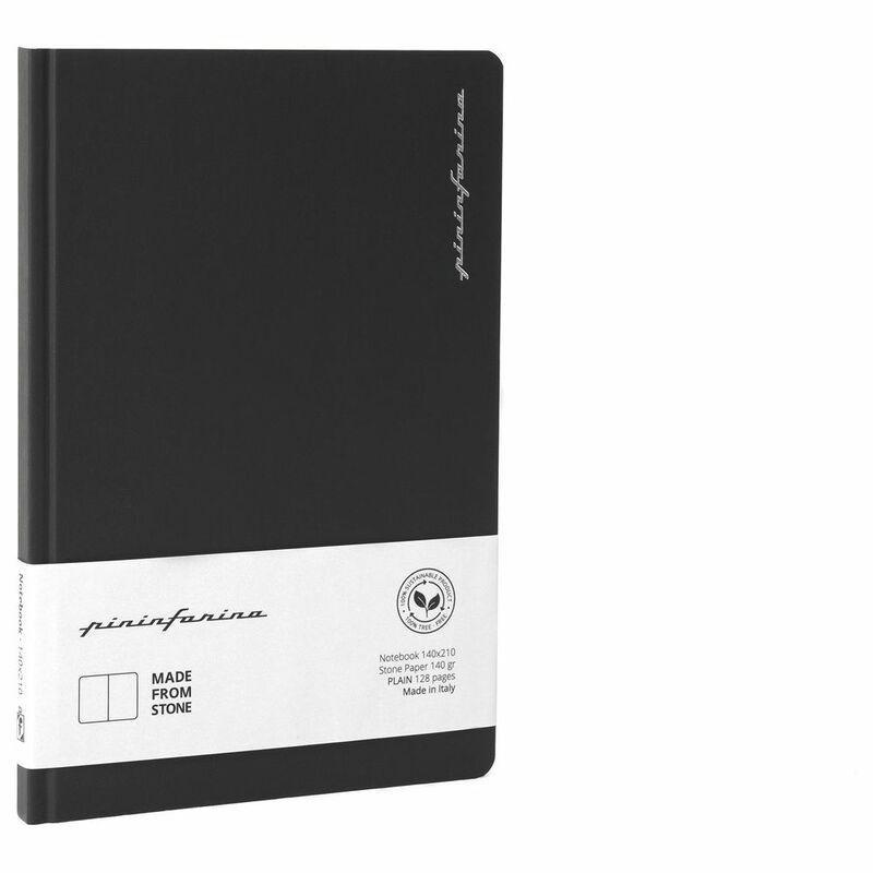 Pininfarina Segno Notebook Stone Paper Black/Plain Stone Paper Notebook, , large image number 1