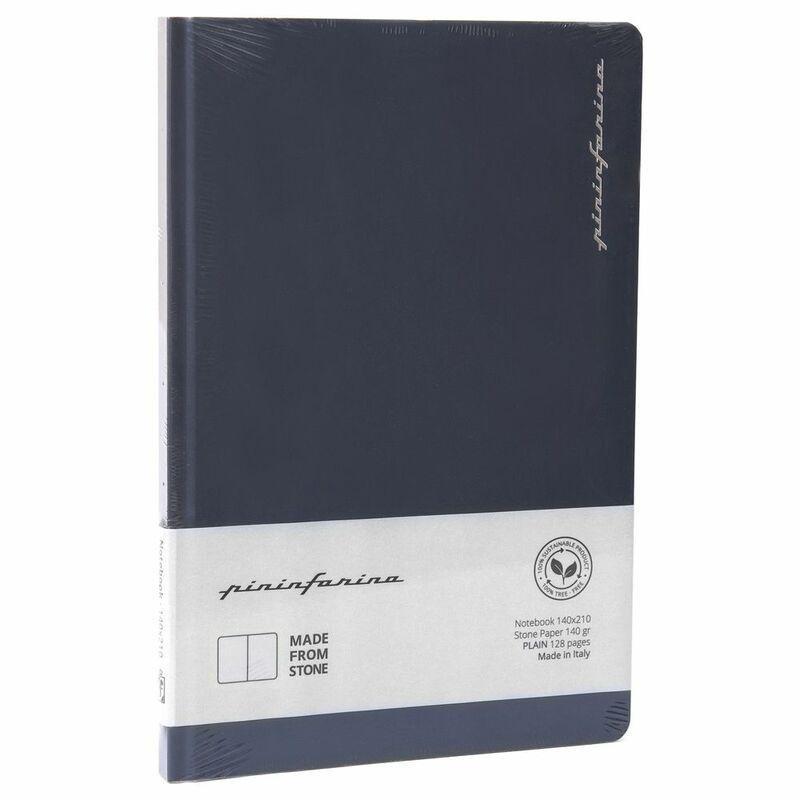 Pininfarina Segno Notebook Stone Paper Blue/Plain Stone Paper Notebook, , medium