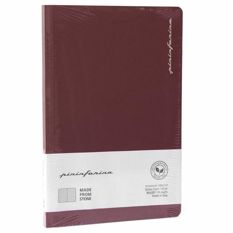 Pininfarina Segno Notebook Stone Paper Red/Ruled Stone Paper Notebook, , large image number 0