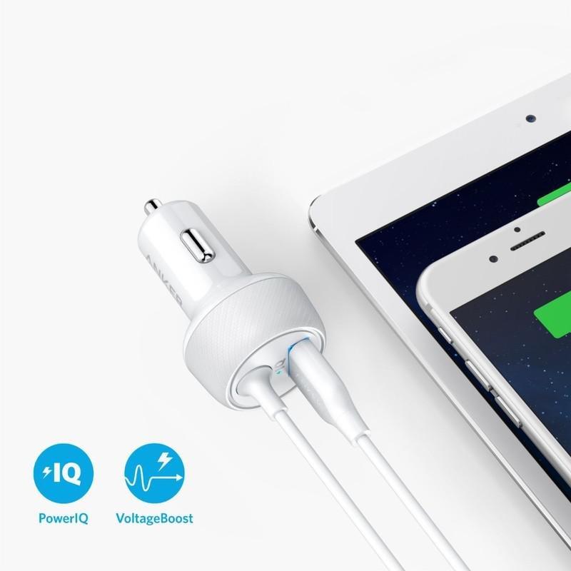 Anker Powerdrive 2 Elite White With Lightning Cable, , large image number 1