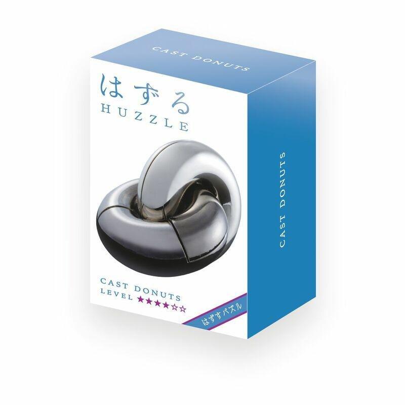 Hanayama Huzzle Cast Donuts Level 4 Brain Teaser Puzzle, , large image number 0