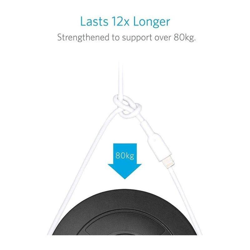 Anker Powerline II Lightning Cable 0.9M White, , large image number 3