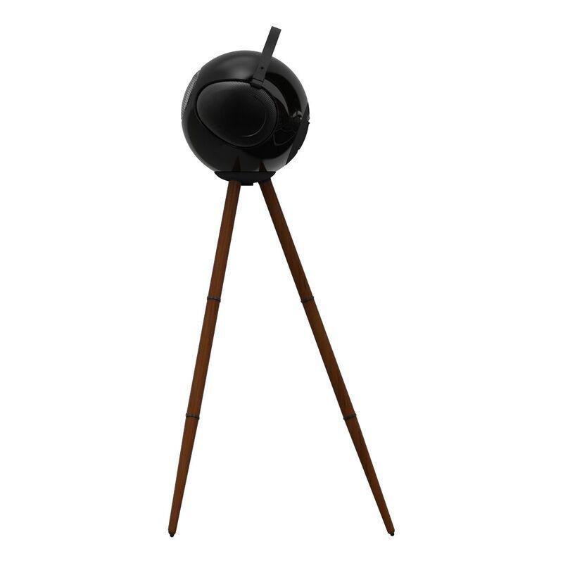 UB+ S2+ Alphorn Hi-Fi BT TWS Speaker with Walnut Wooden Stand - Glossy Black, , medium