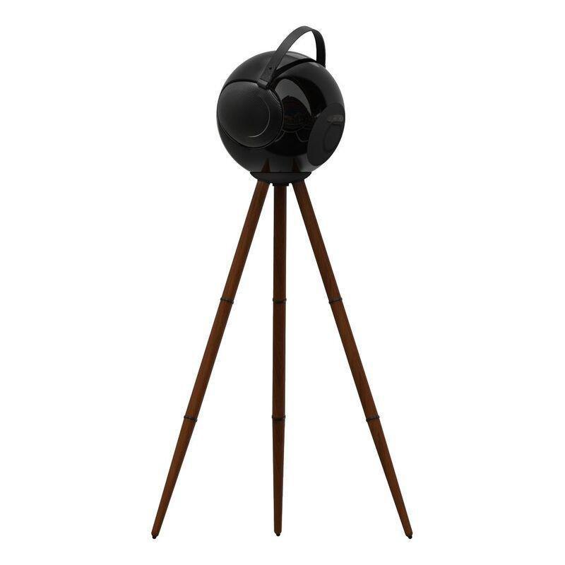 UB+ S2+ Alphorn Hi-Fi BT TWS Speaker with Walnut Wooden Stand - Glossy Black, , large image number 3