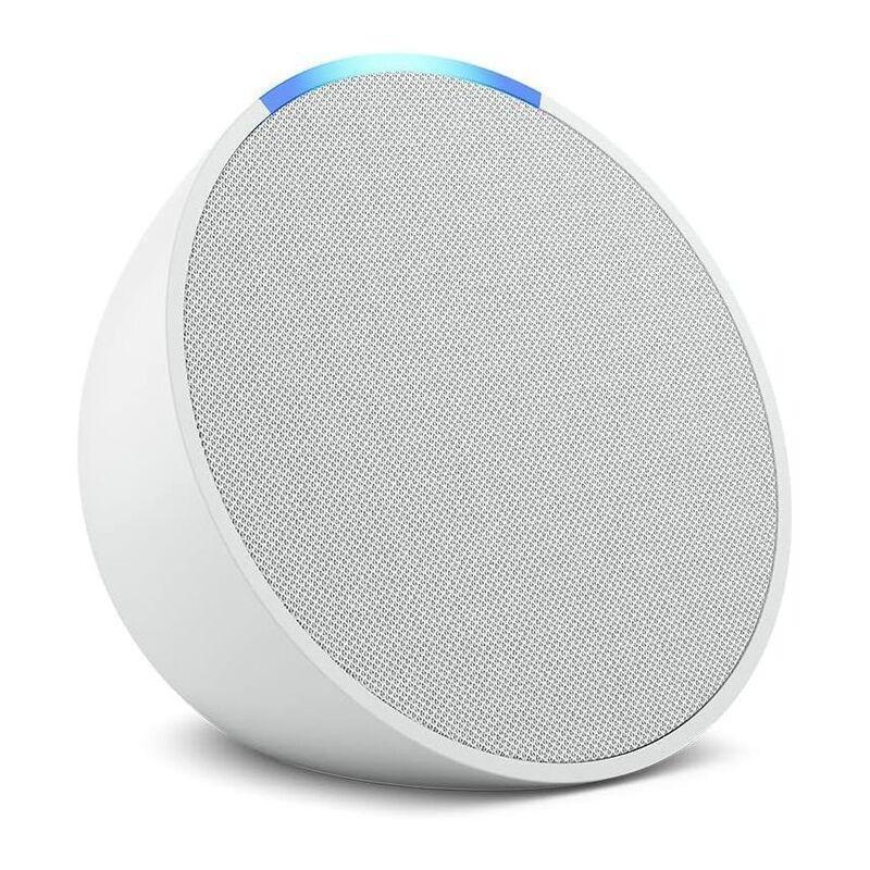 AMAZON - Echo Pop Full Sound Compact Wi-Fi and Bluetooth Smart Speaker with Alexa - Glacier White