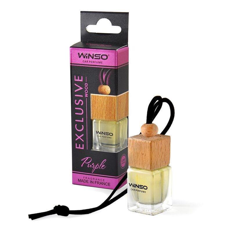 Winso Exlusive Wood Car Air Freshener - Purple C45, , medium