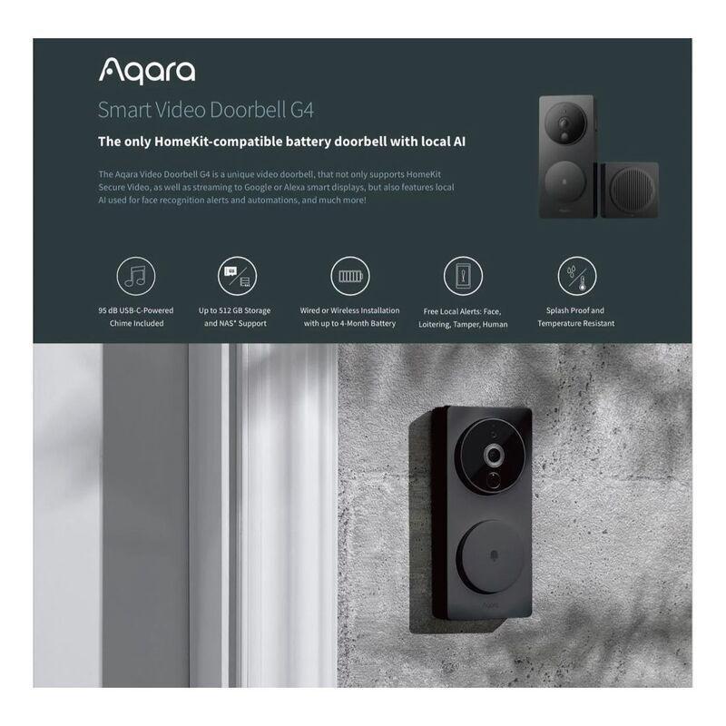 Aqara G4 Smart Video Doorbell, , large image number 1