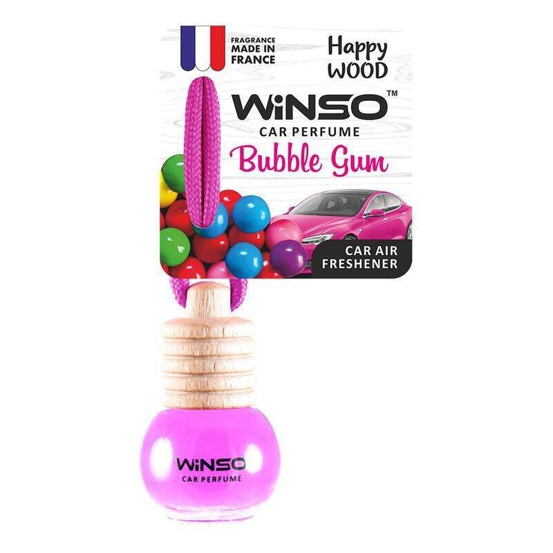 Winso Happy Wood Bubble Car Air Freshener - Gum C160 5.5 ml, , medium