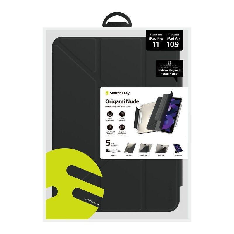 Switcheasy Origami Nude Folding Folio Case For 2022-2018 iPad Pro 11/2022-2020 iPad Air 10.9 - Black, , large image number 1