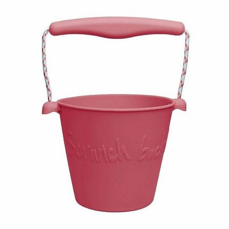 SCRUNCH - Scrunch Bucket Sand/Beach Toy - Cherry Red