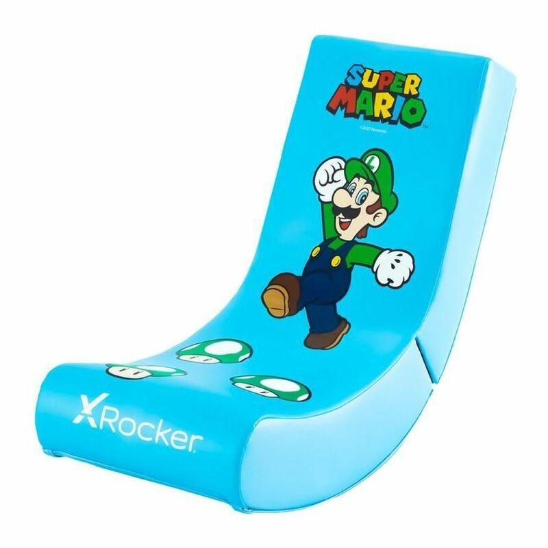 X-Rocker Nintendo Allstar Luigi Gaming Rocking Chair, , large image number 0