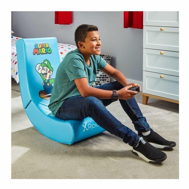 X-Rocker Nintendo Allstar Luigi Gaming Rocking Chair, , large image number 2