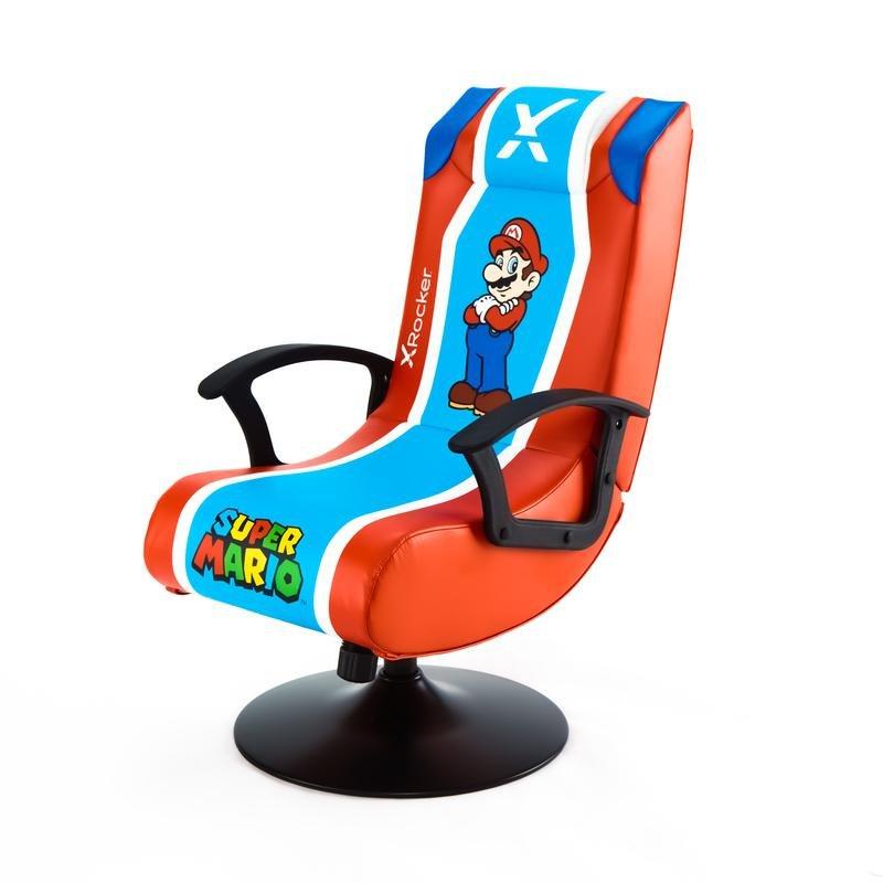 X-Rocker Nintendo Mario Pedestal Gaming Chair, , large image number 1