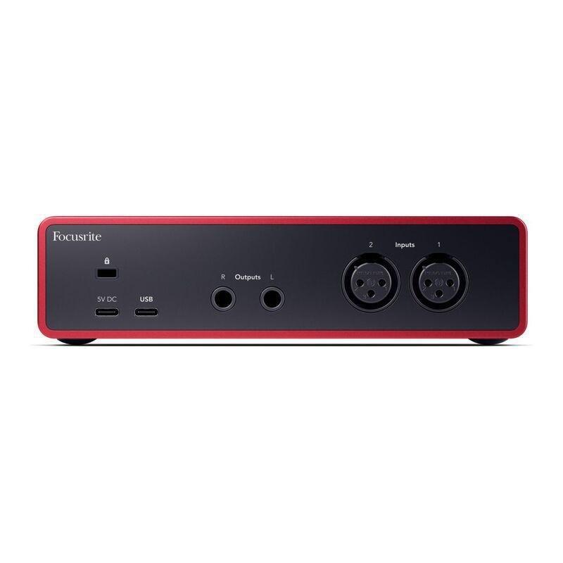 Focusrite Scarlett 2I2 4th Gen USB Audio Interface - Red & Black, , large image number 1
