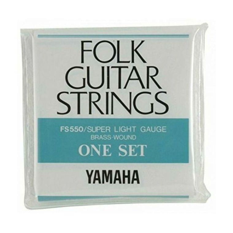 Yamaha FS550 Folk Guitar Strings - Brass Wound (10-46 Super Light Gauge), , large image number 0