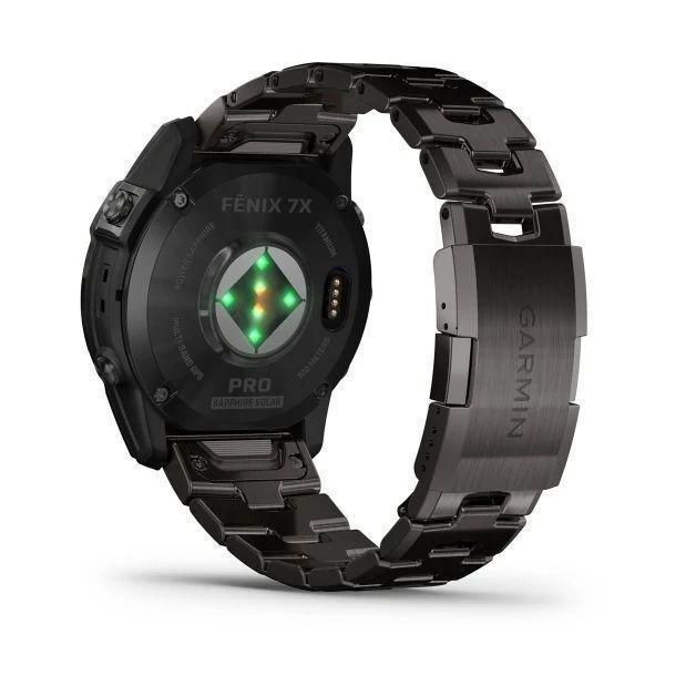 Garmin fenix 7X Pro - Sapphire Solar Edition Smartwatch - Carbon Gray DLC Titanium with Vented Titanium Bracelet (51mm), , large image number 1