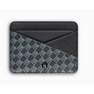 LEVELO - Levelo Tuxedo Leather Wallet With Metal Signature Logo - Black