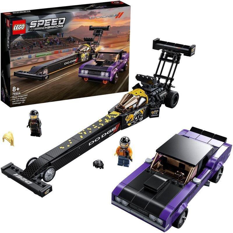 LEGO Speed Champions Dragster Muscle Cars Toy 76904, , large image number 0