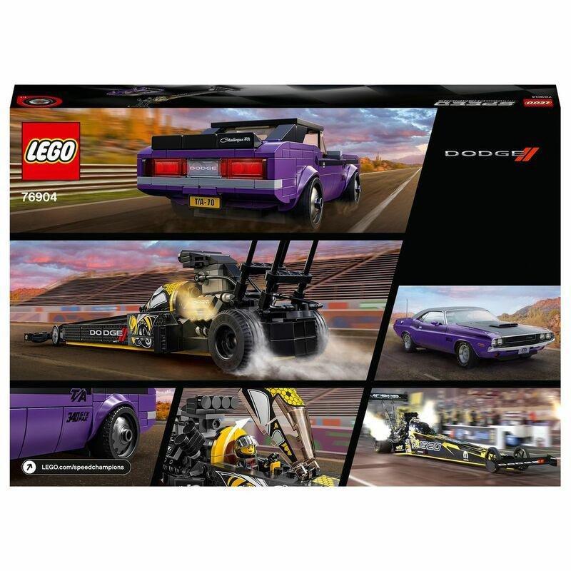 LEGO Speed Champions Dragster Muscle Cars Toy 76904, , large image number 1