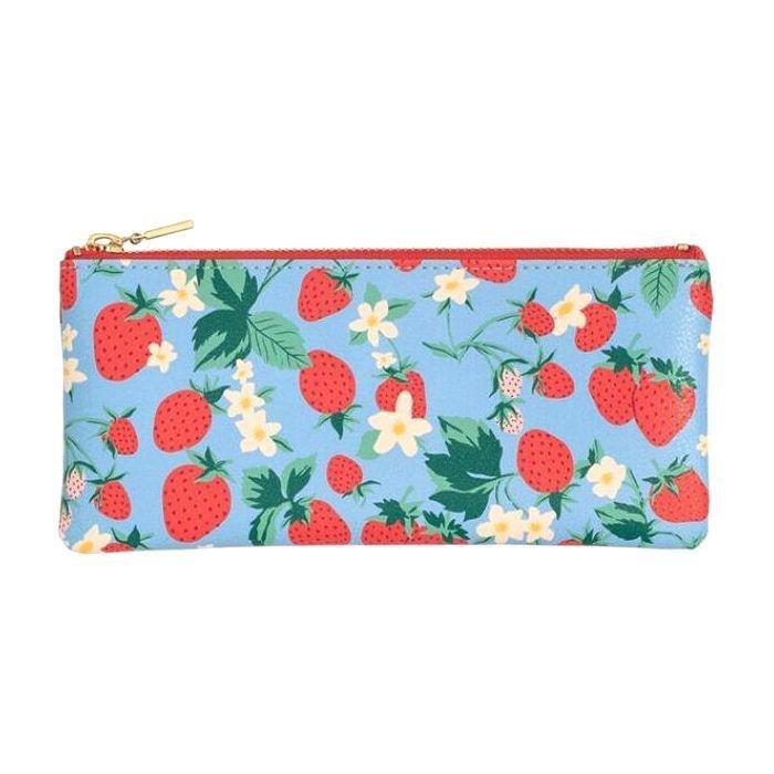 Ban.do Pencil Pouch Strawberry Field Blue, , large image number 0