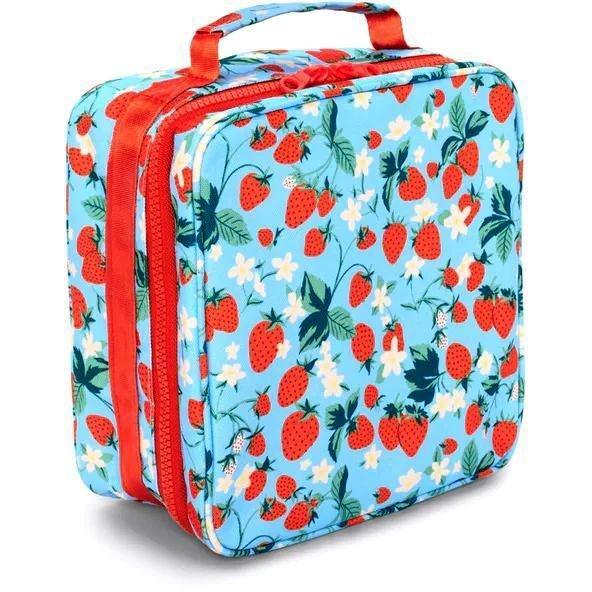 Ban.do What's for Lunch Lunch Bag Strawberry Field Blue, , large image number 3