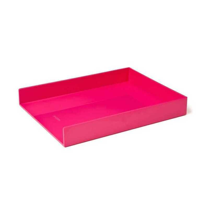 Poppin Inc Pink Single Letter Tray, , large image number 0