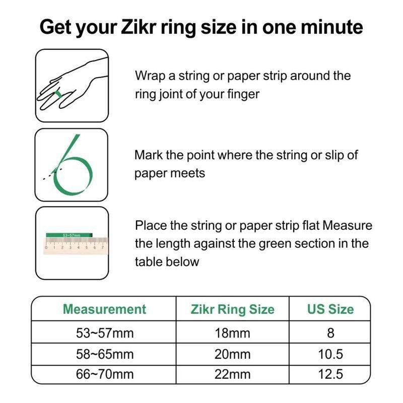 Iqibla Zikr Ring Flex Pro - Graphite Gray (18-20 mm), , large image number 2