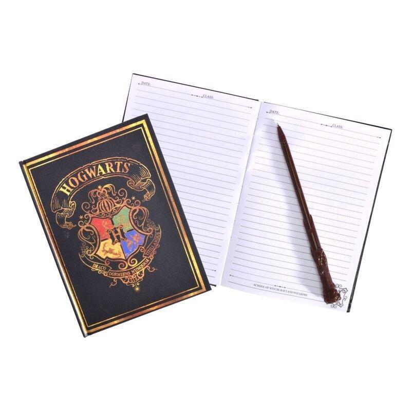 Blue Sky Studios Harry Potter Notebook & Pen Set - Colourful Crest, , large image number 1