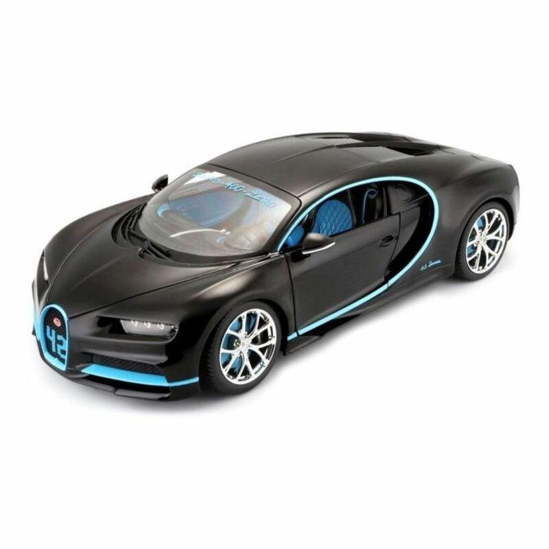 Bburago Bugatti Chiron 1.18 World Record Car 42 Black Die-Cast Model, , large image number 0