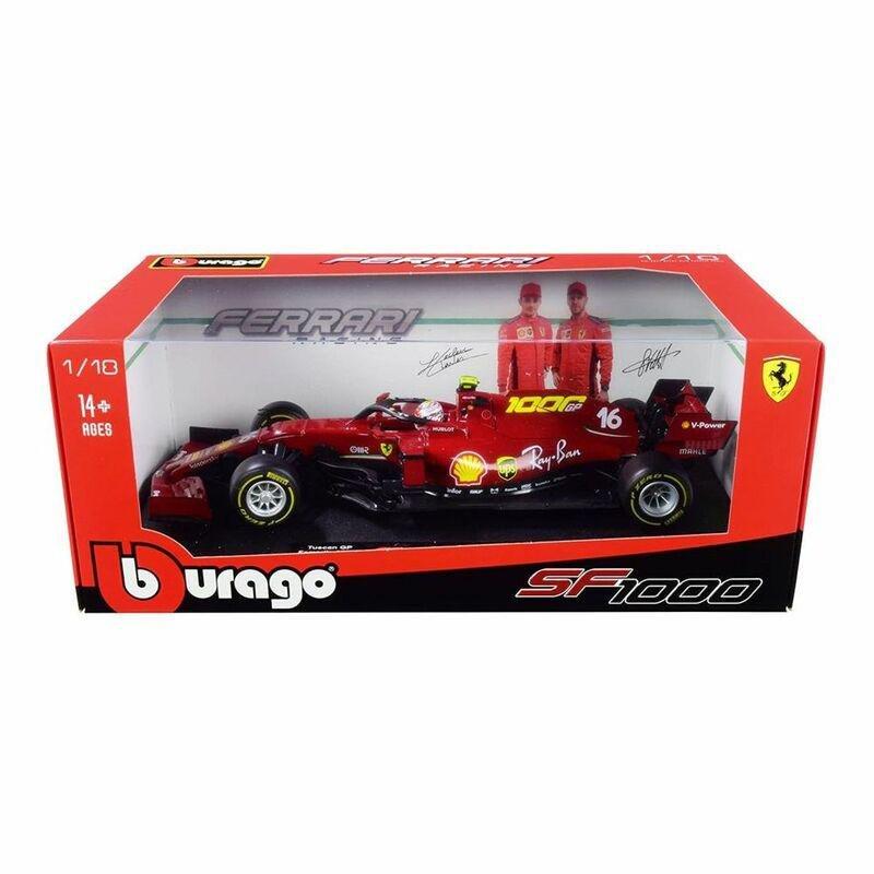 Bburago Ferrari Racing F1 1.18 2020 Charles Leclerc Sf1000 16 Die-Cast Model, , large image number 1