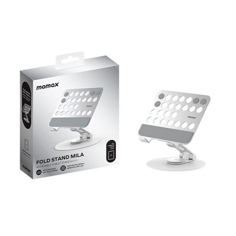 Momax Fold Stand Mila Rotatable Tablet Stand - Silver, , medium