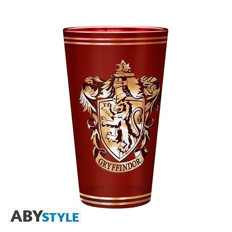 Abystyle Harry Potter Gift Set Gryffindor 400 ml XXL Glass + Pin + Pocket Notebook, , large image number 1