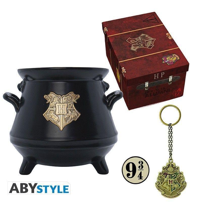 Abystyle Harry Potter Gift Set Premium 3D Mug + Keychain 3D + Pin Hogwarts Suitcase, , medium