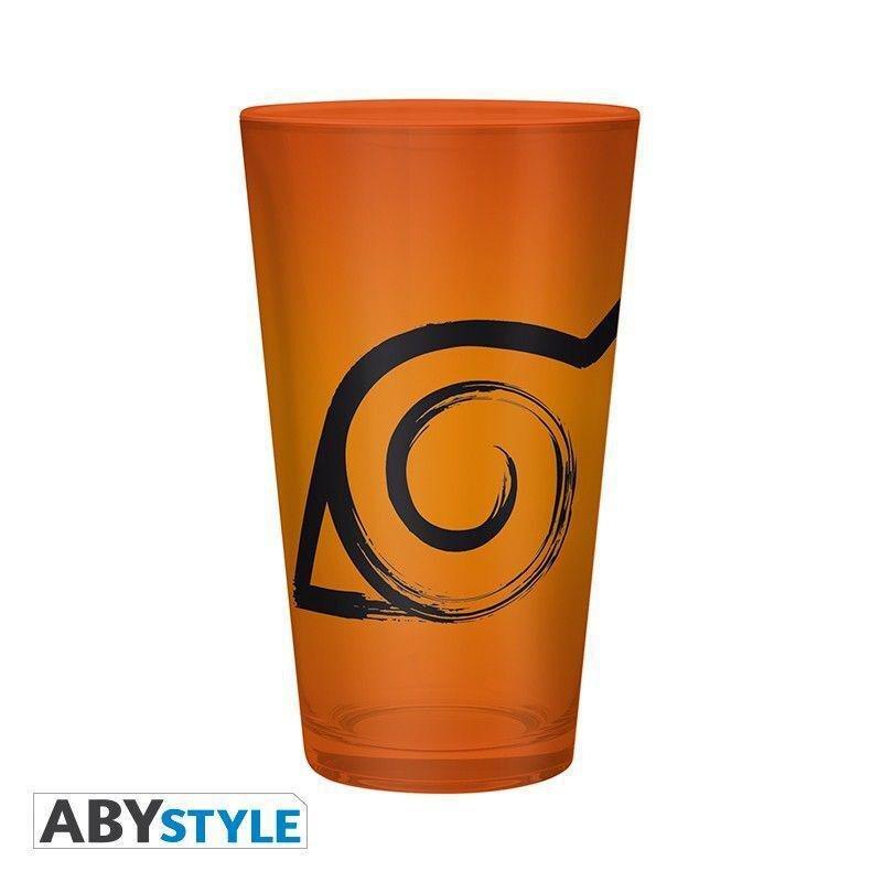 Abystyle Naruto Konoha & Seal 400 ml Glass, , large image number 1