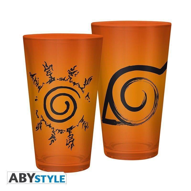 Abystyle Naruto Konoha & Seal 400 ml Glass, , large image number 2