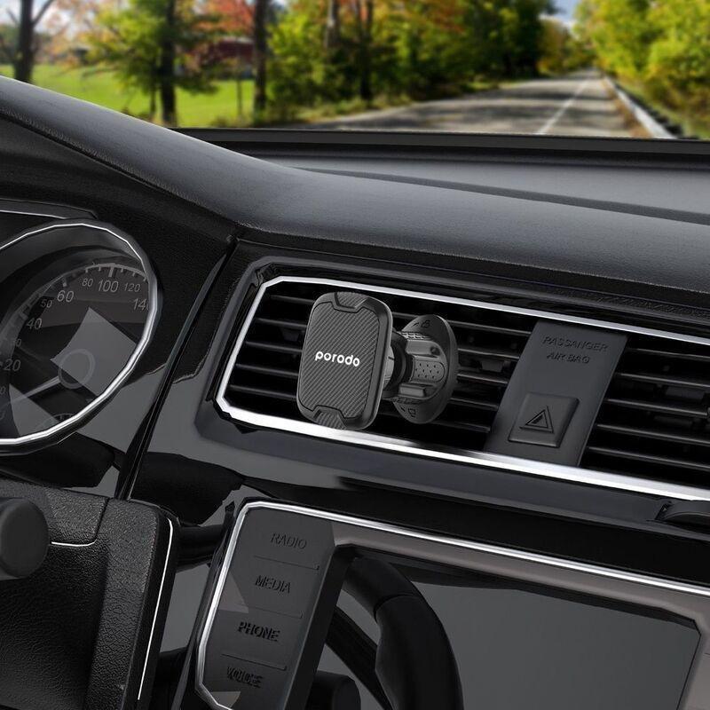 Porodo Magnetic Air Vent Car Mount With Adjustable Hook, , large image number 0