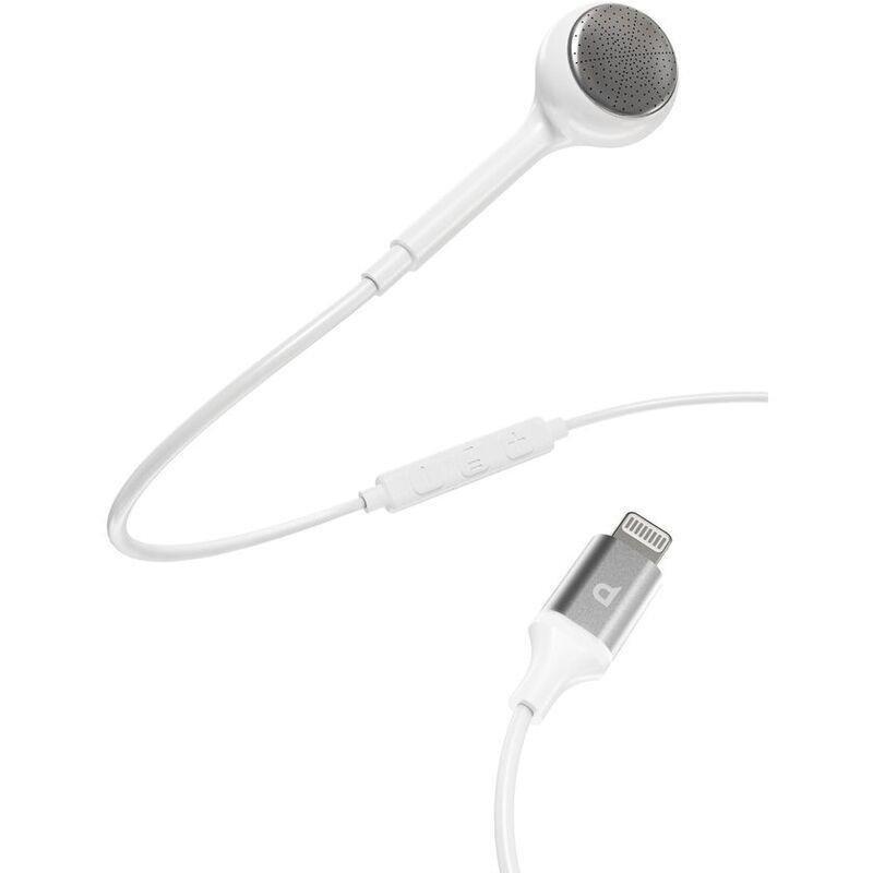 Powerology Mono Earphone Lightning Connector - White, , large image number 1